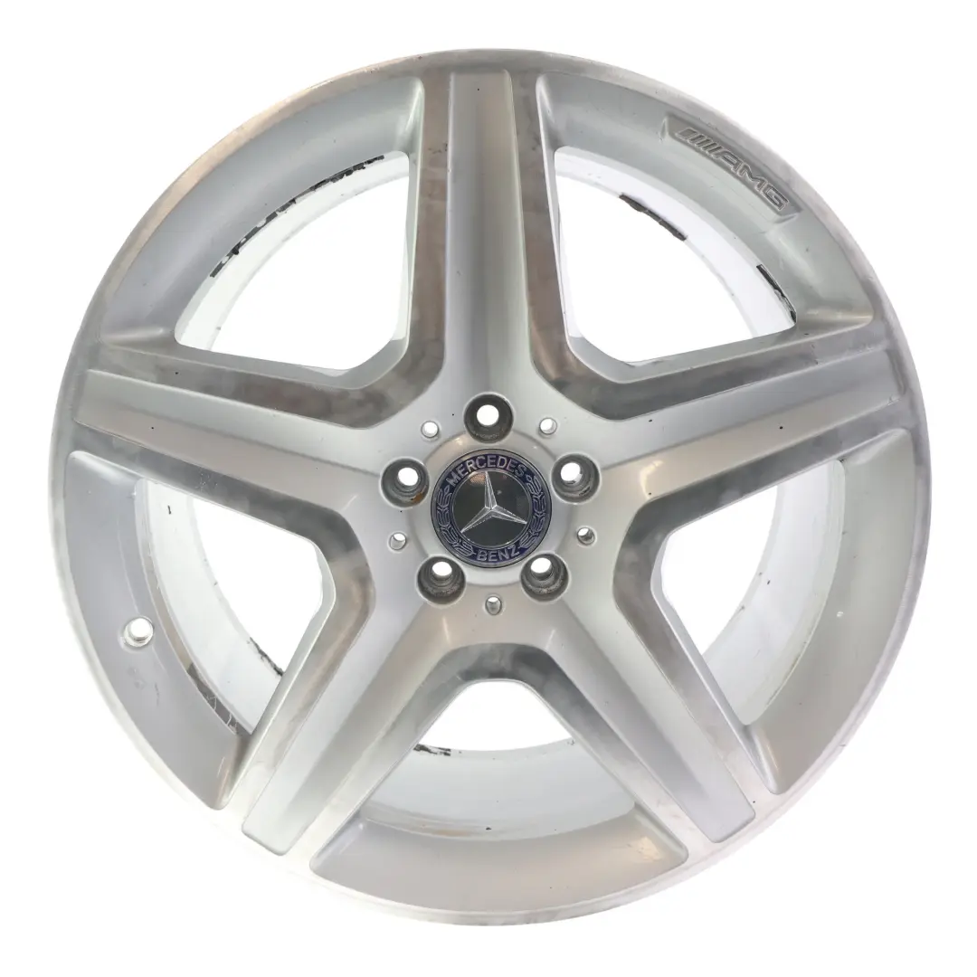 Alloy Wheel Rim 20" 5 Spoke 9J ET:57 to Mercedes ML W166 Silver AMG with Part number A1664012002 Mercedes ML W166 Silver AMG Alloy Wheel Rim 20" 5 Spoke 9J ET:57 - SKU A1664012002-1 - Part number A1664012002