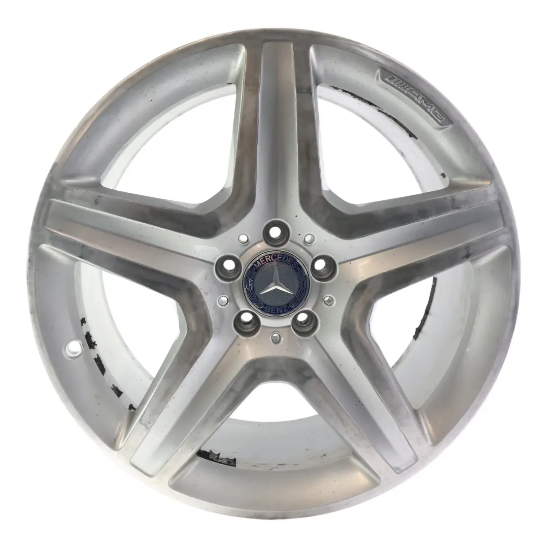 Mercedes ML W166 Argento AMG Cerchio in lega 20" 5 razze 9J ET:57 - SKU A1664012002-2 - Numero di parte A1664012002