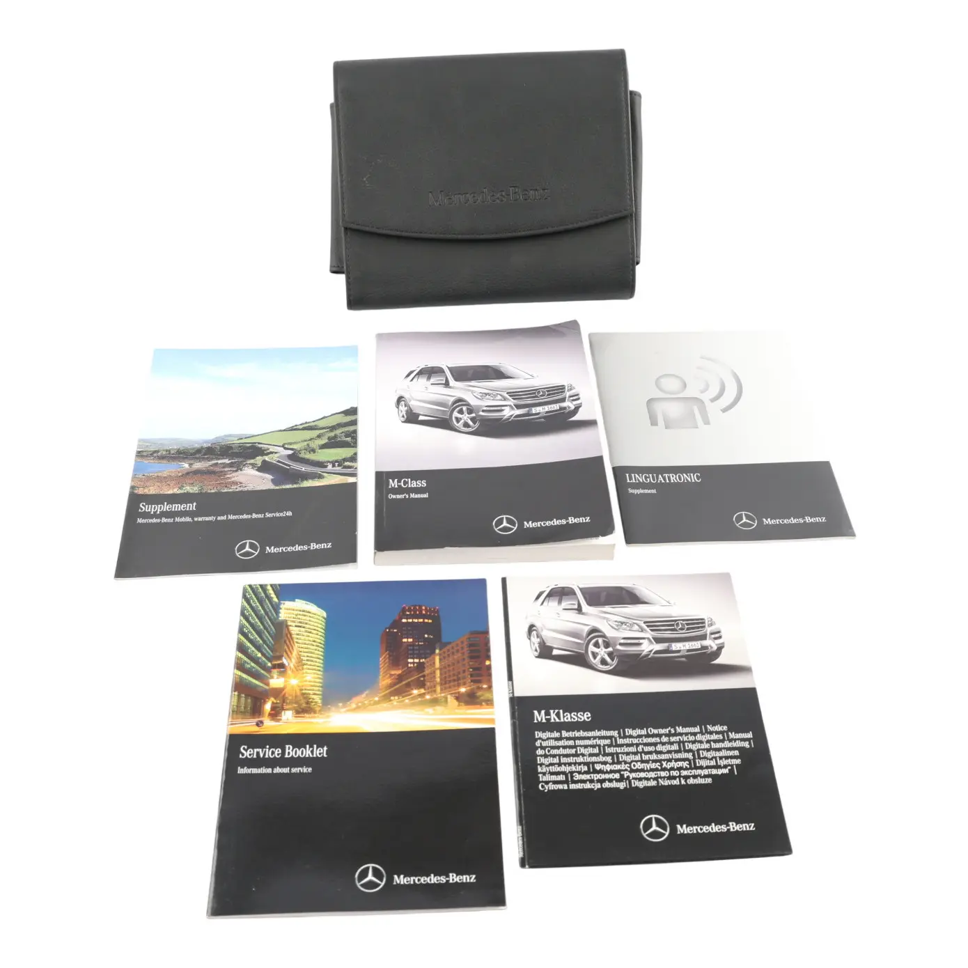 Mercedes X166 Owner's Handbook Service Booklet Instructions Pouch Case Wallet