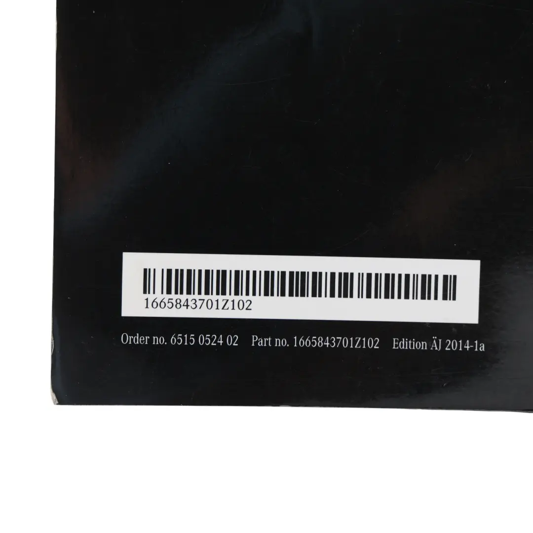 Owner's Handbook Service Booklet Instructions Pouch Case Wallet to Mercedes X166 with Part number A1665843701 Mercedes X166 Owner's Handbook Service Booklet Instructions Pouch Case Wallet - SKU A1665843701 - Part number A1665843701
