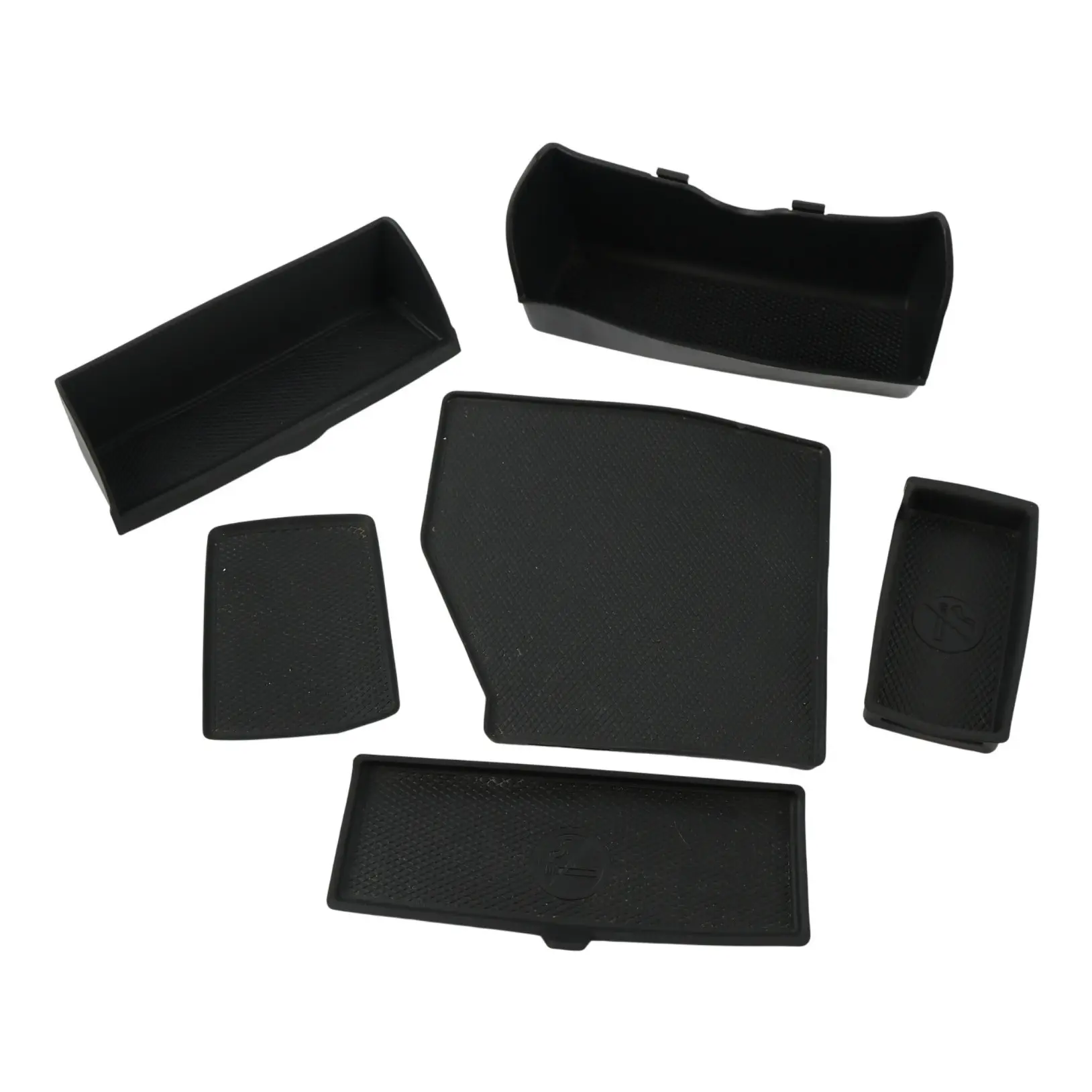 Mercedes W166 Rubber Mat Insert Housing Tray Armrest Ashtray SET A1666830894