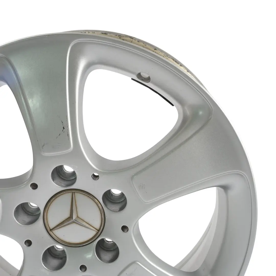 Mercedes W169 W245 Silberne Leichtmetallfelge 16" 6J ET:46 - SKU A1694011002-1 - Teilenummer A1694011002