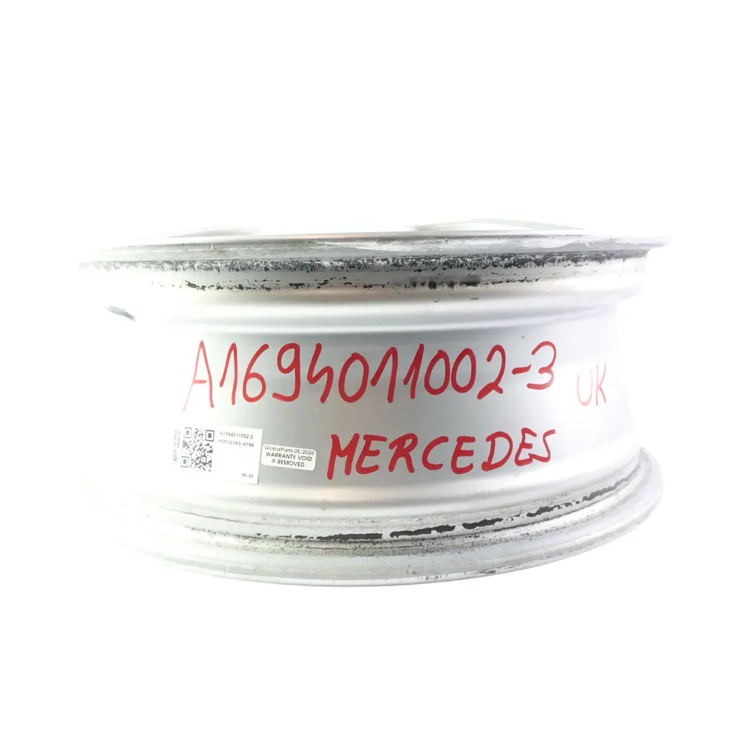 Alloy Wheel Rim 16" 6J ET:46 to Mercedes W169 W245 Silver with Part number A1694011002 Mercedes W169 W245 Silver Alloy Wheel Rim 16" 6J ET:46 - SKU A1694011002-3 - Part number A1694011002