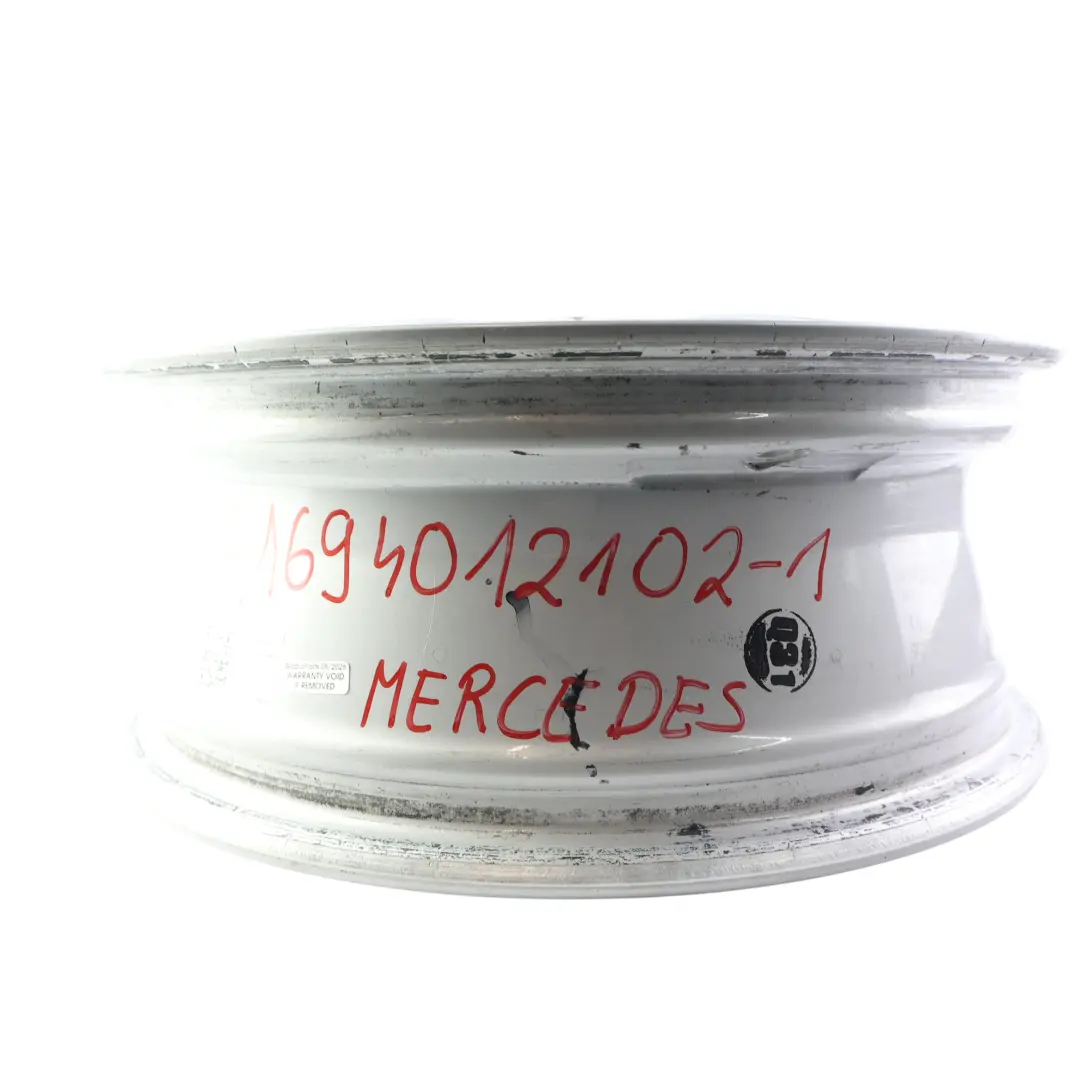 Mercedes W169 Silberne Leichtmetallfelge 16" 6J ET:46 - SKU A1694012102-1 - Teilenummer A1694012102