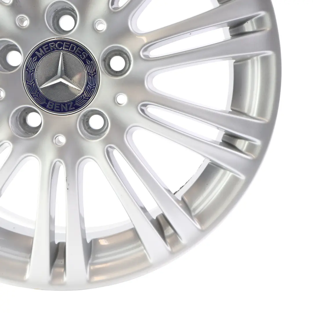 Mercedes W169 Silberne Leichtmetallfelge 16" 6J ET:46 - SKU A1694012102-1 - Teilenummer A1694012102