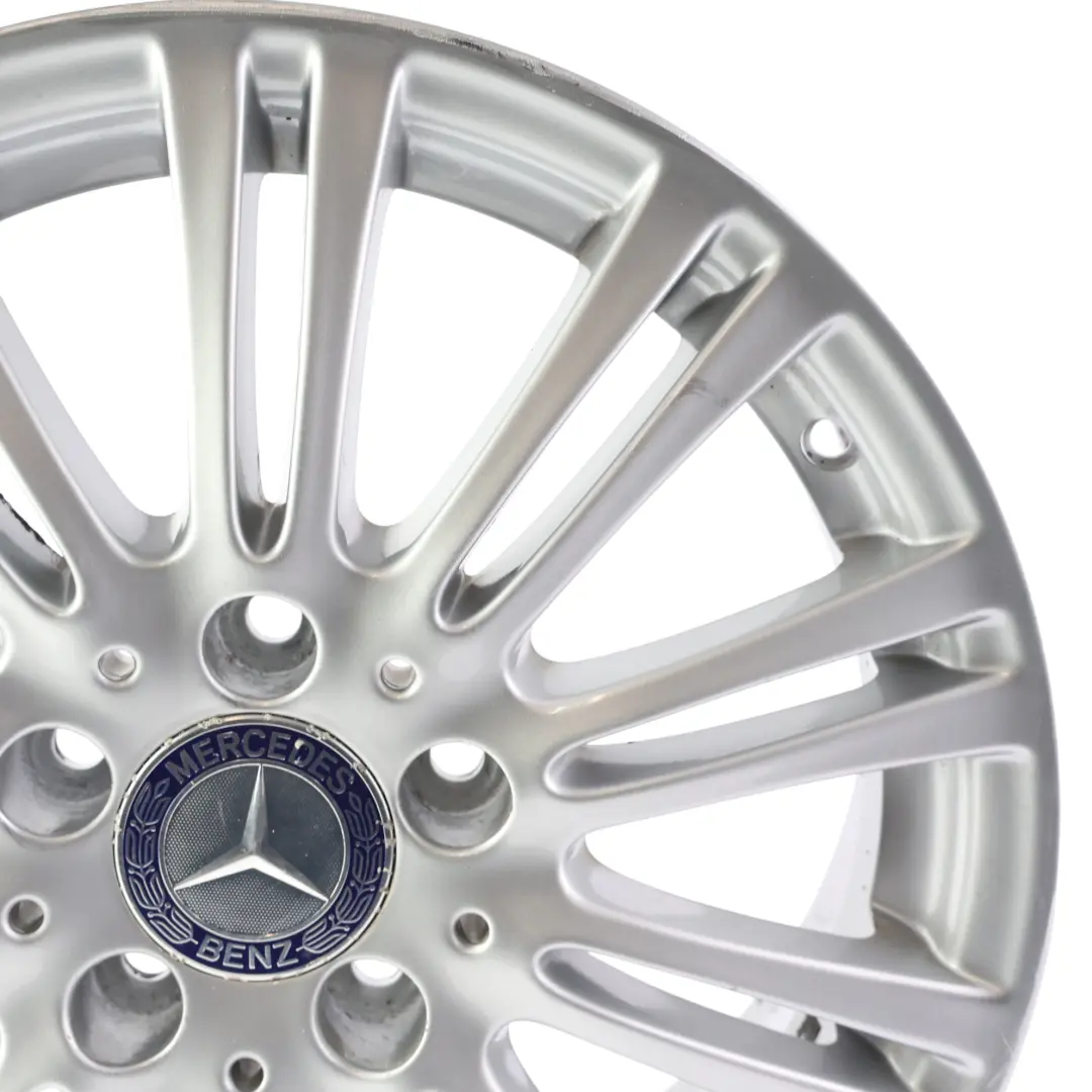 Mercedes W169 Silberne Leichtmetallfelge 16" 6J ET:46 - SKU A1694012102-2 - Teilenummer A1694012102