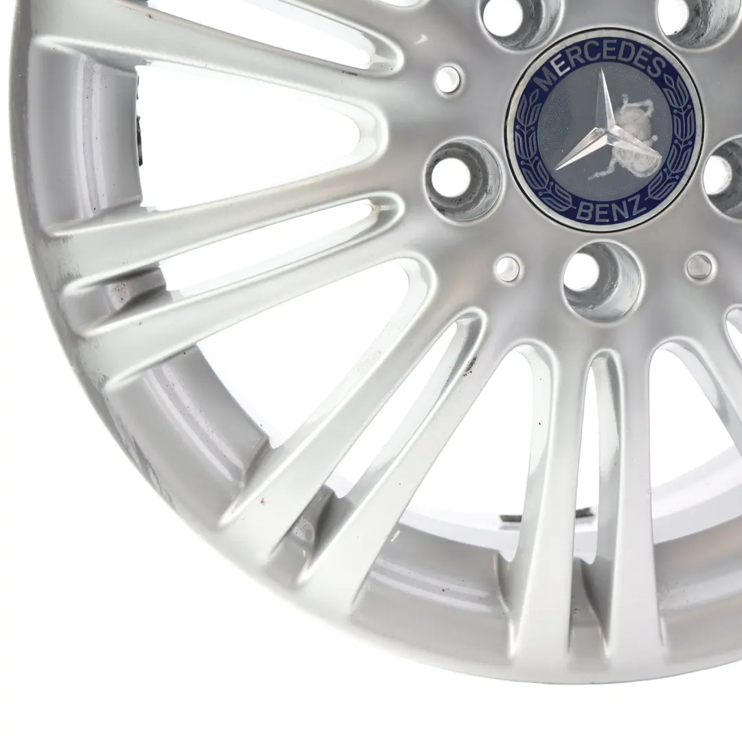 Alloy Wheel Rim 16" 6J ET:46 to Mercedes W169 Silver with Part number A1694012102 Mercedes W169 Silver Alloy Wheel Rim 16" 6J ET:46 - SKU A1694012102-3 - Part number A1694012102