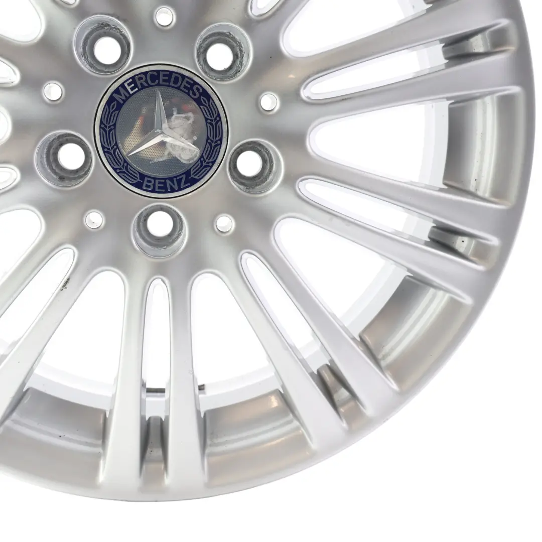 Alloy Wheel Rim 16" 6J ET:46 to Mercedes W169 Silver with Part number A1694012102 Mercedes W169 Silver Alloy Wheel Rim 16" 6J ET:46 - SKU A1694012102-3 - Part number A1694012102