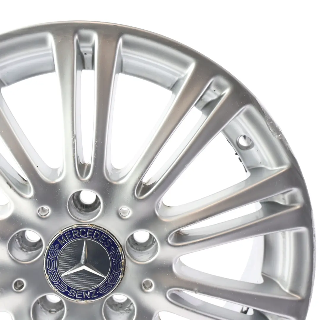 Alloy Wheel Rim 16" ET:46 6J to Mercedes W169 Silver with Part number A1694012102 Mercedes W169 Silver Alloy Wheel Rim 16" ET:46 6J - SKU A1694012102-4 - Part number A1694012102
