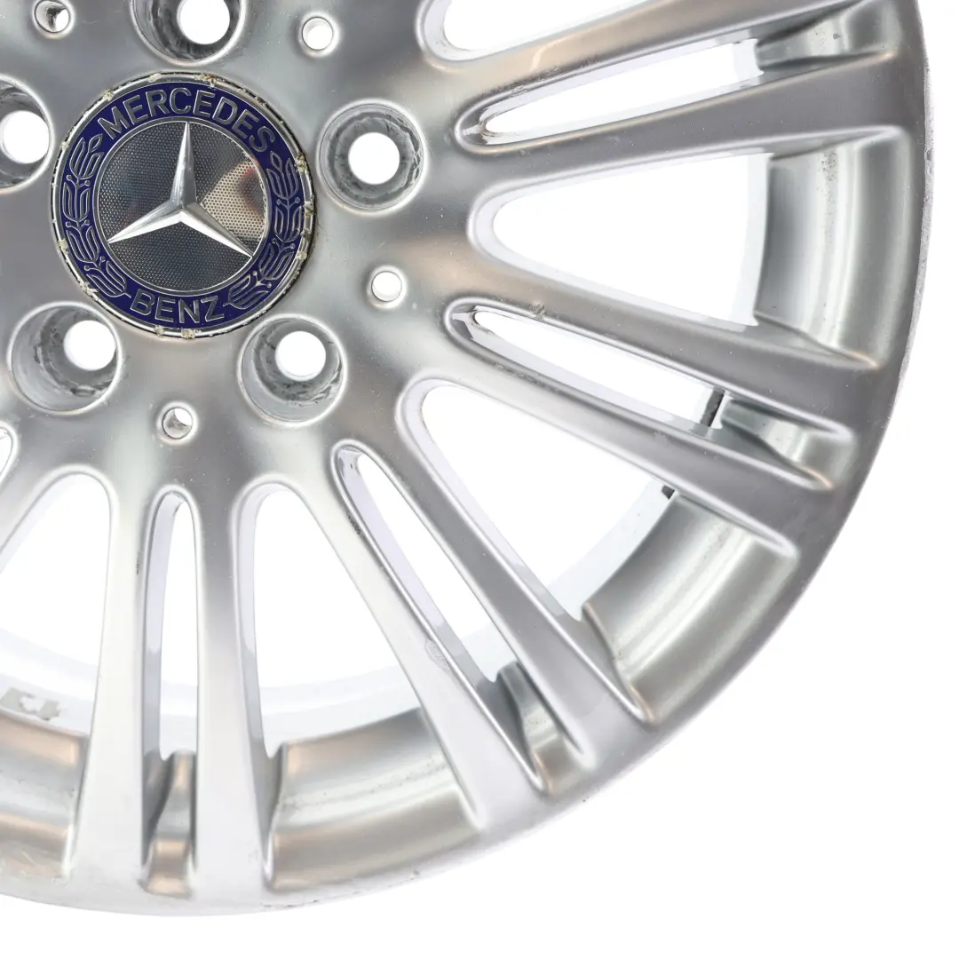 Alloy Wheel Rim 16" ET:46 6J to Mercedes W169 Silver with Part number A1694012102 Mercedes W169 Silver Alloy Wheel Rim 16" ET:46 6J - SKU A1694012102-4 - Part number A1694012102