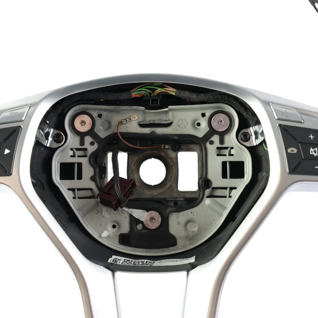 Mercedes W204 W207 W212 Steering Wheel NEW Black Leather Sport Paddle Shift - SKU A1724602703-4 - Part number A1724602703