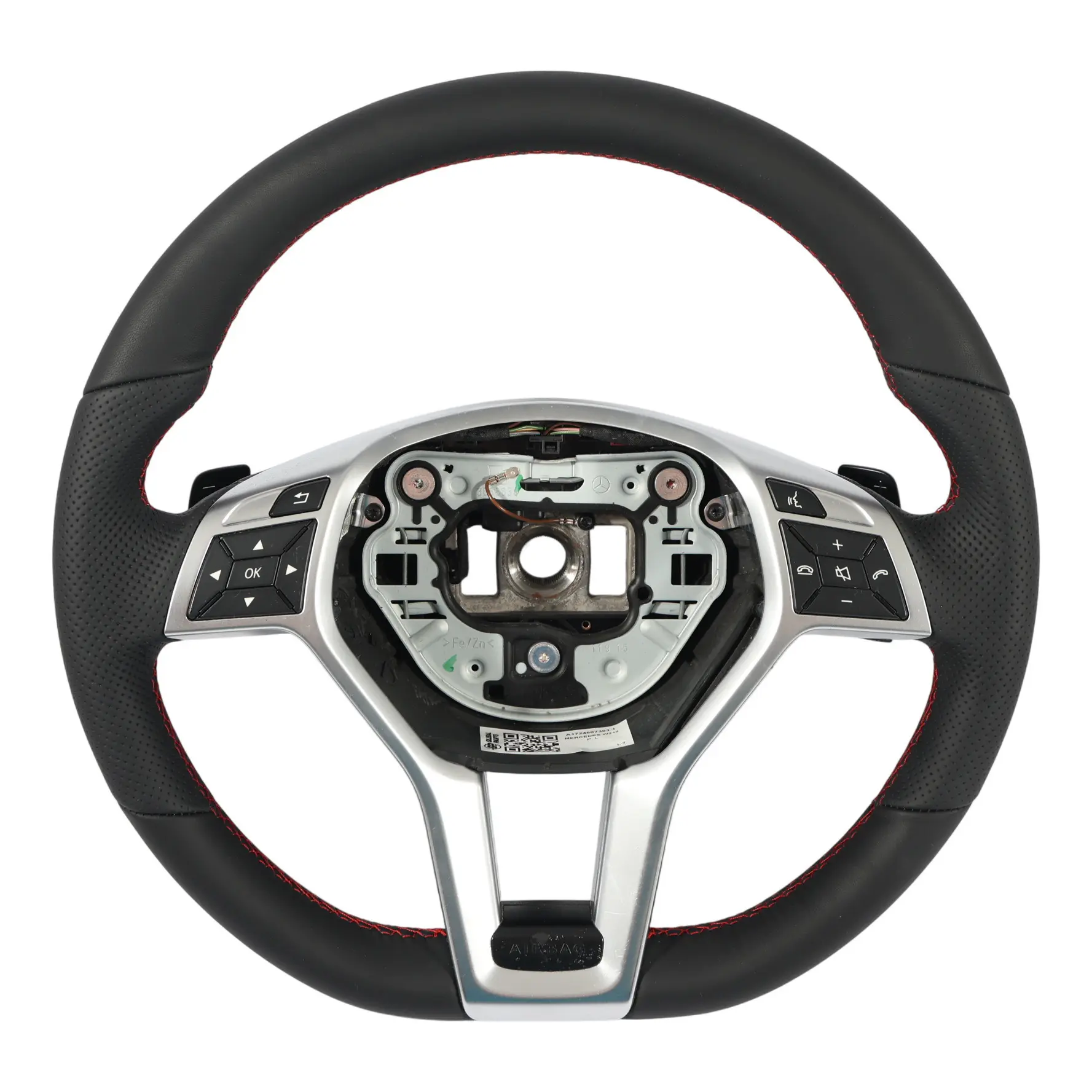 Volante Mercedes C207 W212 NUEVO Cuero Sport Palanca Cambio Hilos Rojo
