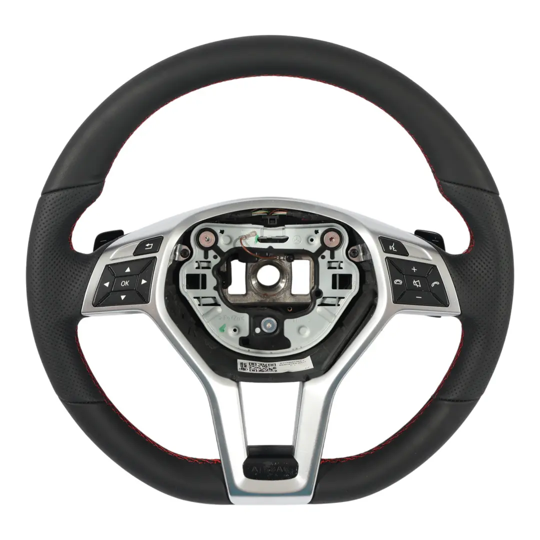 Volant Mercedes C207 W212 NEW Palettes Changement Vitesse Cuir Sport Fils Rouges - SKU A1724607303-1 - Numéro de pièce A1724607303