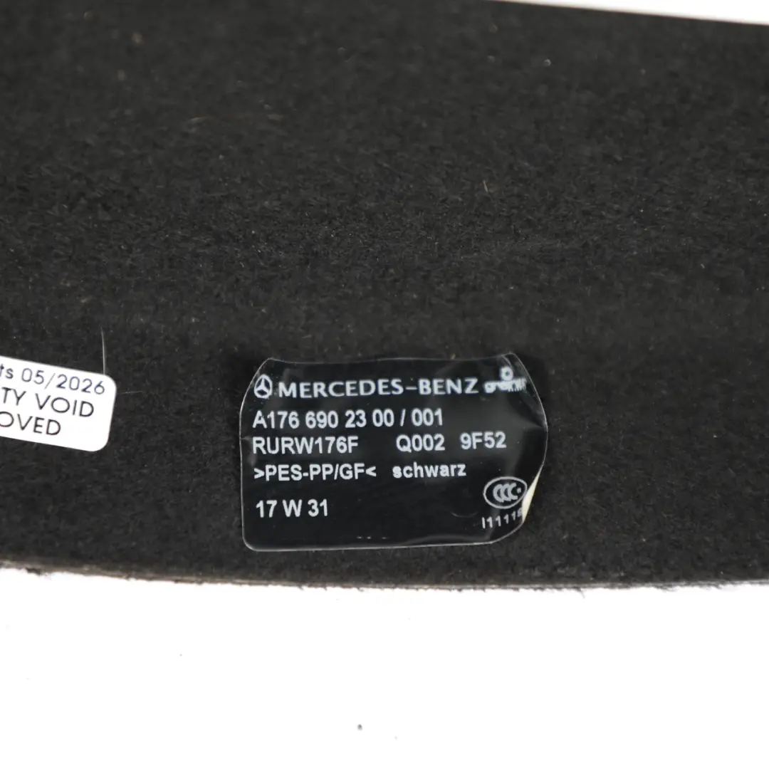 Trunk Shelf Rear Window Parcel Boot Cover Panel Black to Mercedes W176 with Part number A1766902300 Mercedes W176 Trunk Shelf Rear Window Parcel Boot Cover Panel Black - SKU A1766902300-1 - Part number A1766902300