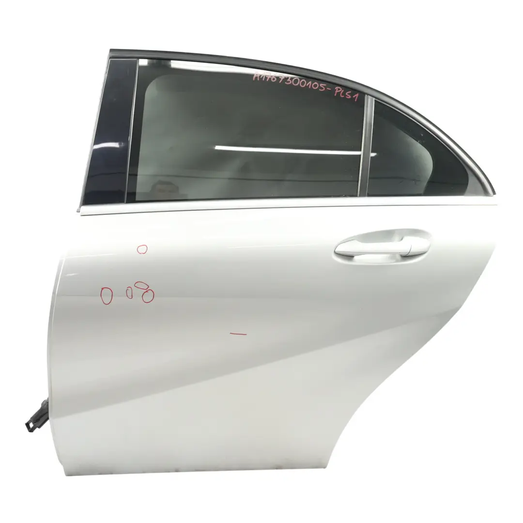 Mercedes W176 Door Rear Left N/S A-Class Polar Silver Metallic - 761 - SKU A1767300105-PLS1 - Part number A1767300105