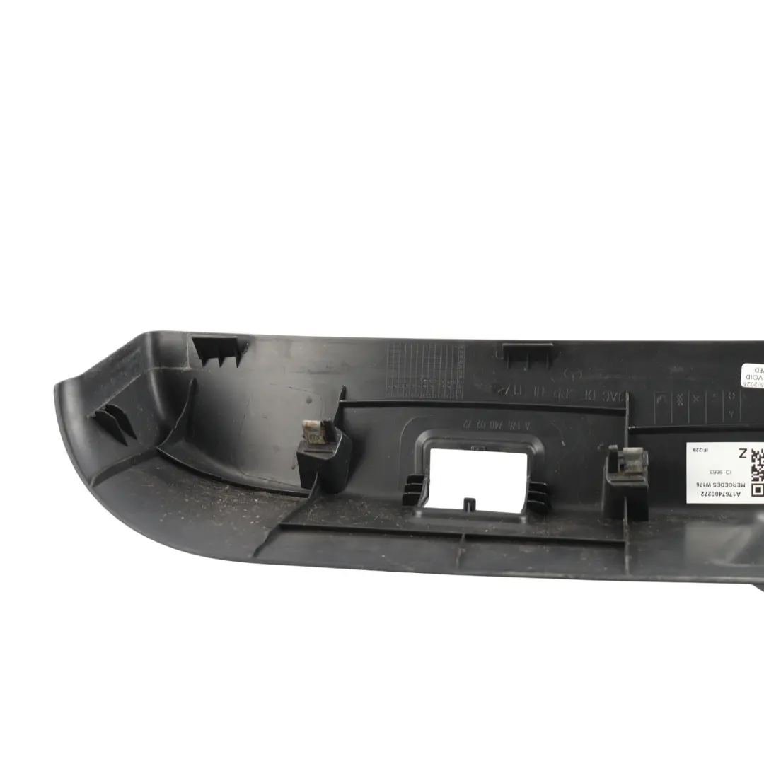 Mercedes W176 Heckklappen Schloss Zierblende Verkleidung - SKU A1767400272 - Teilenummer A1767400272