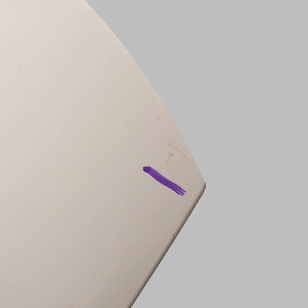 Mercedes W176 Boot Tailgate Spoiler Cover South Calcite White - 650 - SKU A1767900488-CW2 - Part number A1767900488