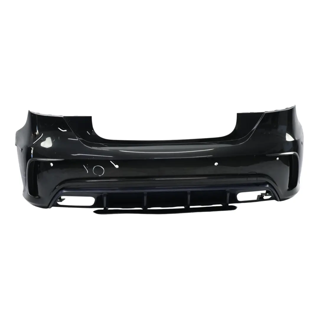 Mercedes W176 Rear Bumper Trim Panel AMG Covering Calcite Kosmos Black 191 - SKU A1768800201-KB - Part number A1768800201