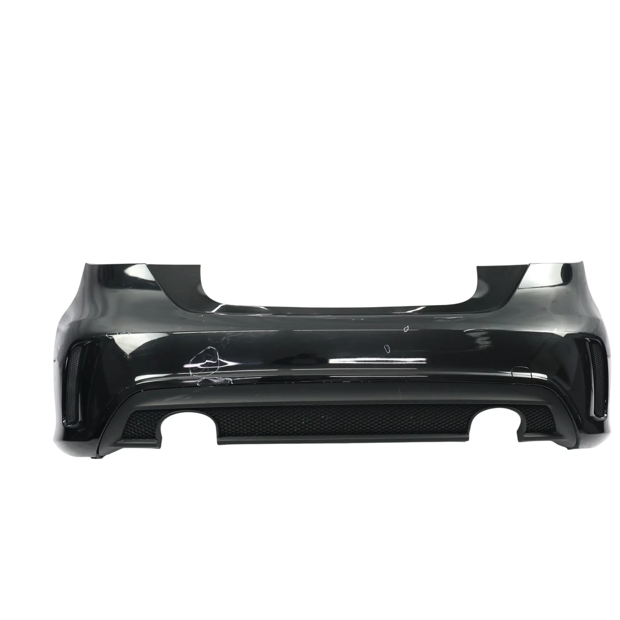 Mercedes W176 Bumper Rear Trim Panel AMG Kosmos Black Metallic - 191