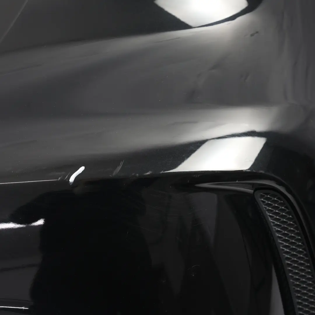 Mercedes W176 Bumper Rear Trim Panel AMG Kosmos Black Metallic - 191 - SKU A1768805740-KB2 - Part number A1768805740