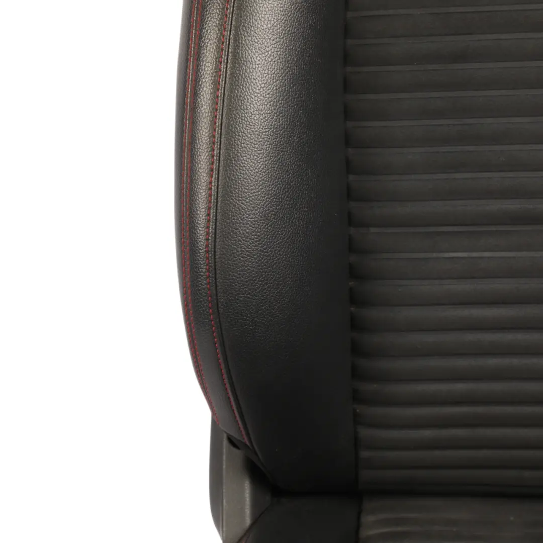 Mercedes W176 Seat Front Left N/S Microfibre Imitation Leather Black Red Stitch - SKU A1769102147-2 - Part number A1769102147