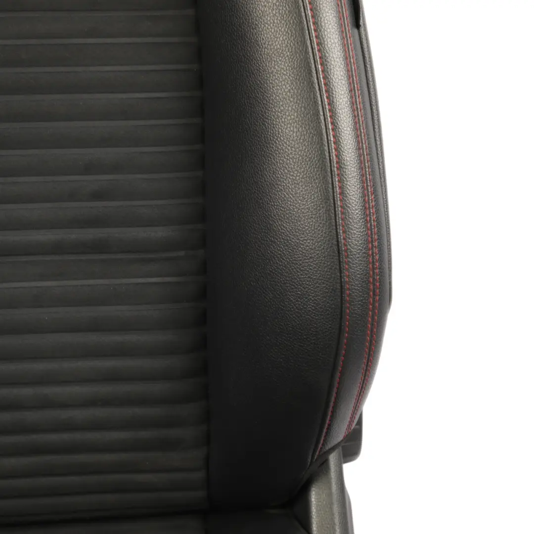 Mercedes W176 Seat Front Left N/S Microfibre Imitation Leather Black Red Stitch - SKU A1769102147-2 - Part number A1769102147