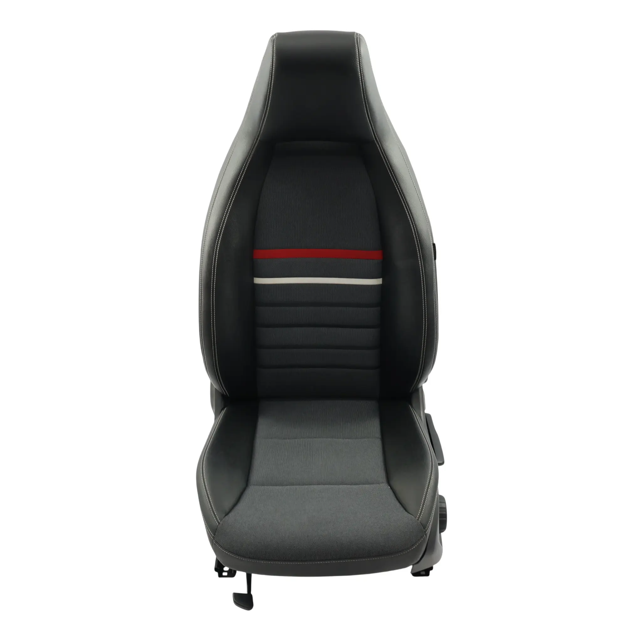 Mercedes W176 Asiento Delantero Sport Izquierdo Cuero Tela Negro