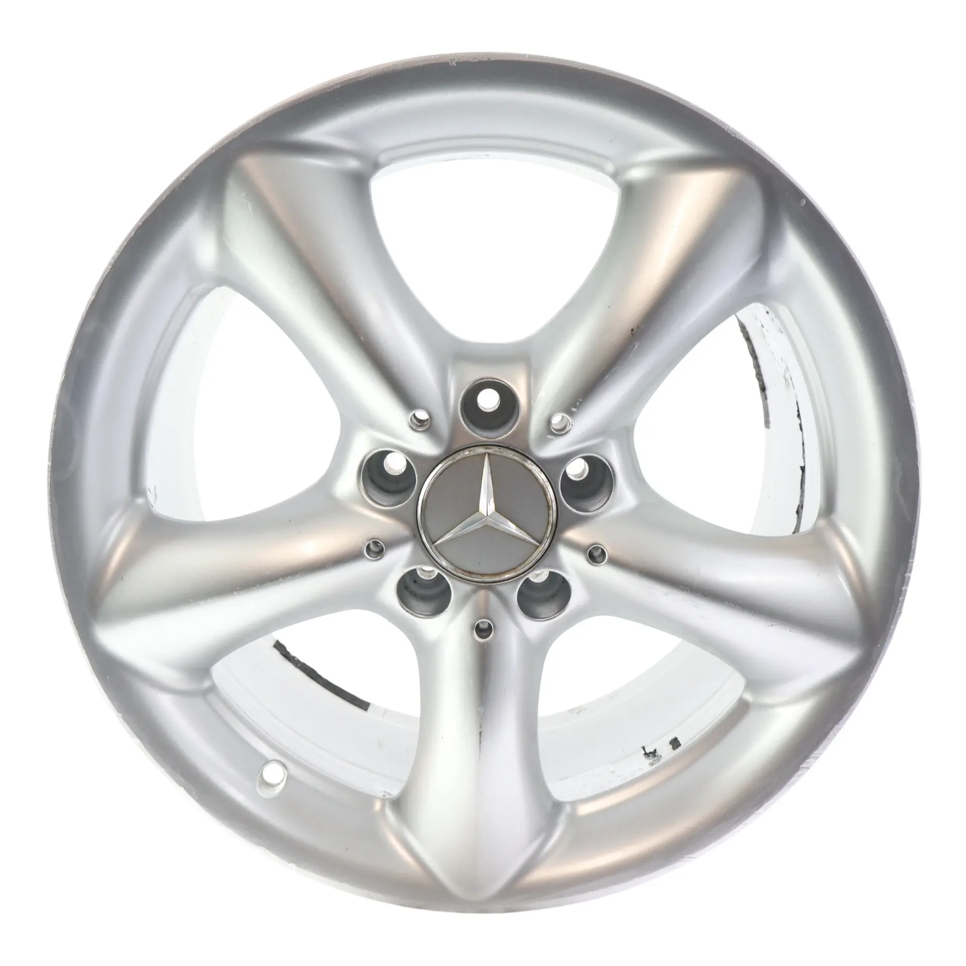 Mercedes W203 Cerchio in lega argento 5 razze 17" ET:34 8,5J A2034013502