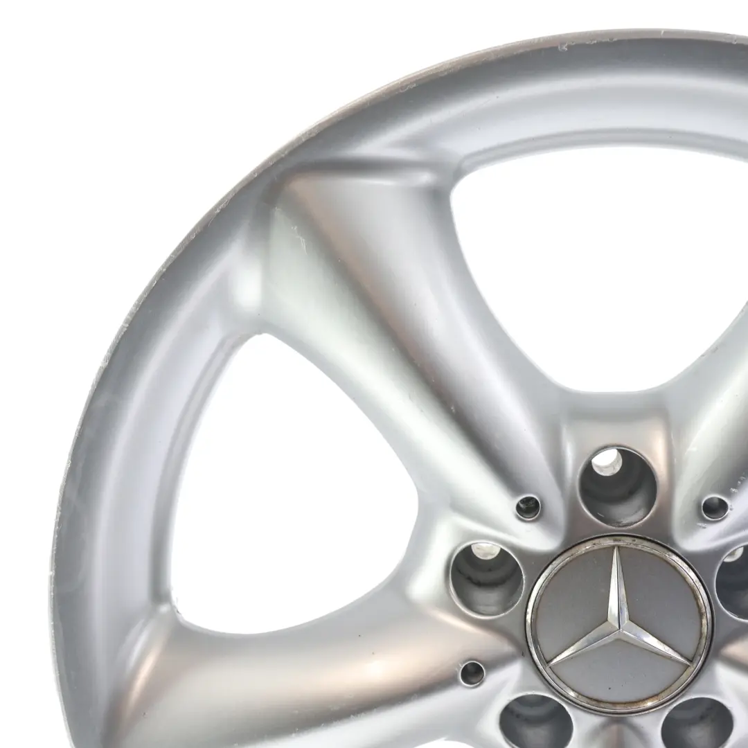 Mercedes W203 Silver Alloy Wheel Rim 5 Spoke 17" ET:34 8,5J - SKU A2034013502-1 - Part number A2034013502