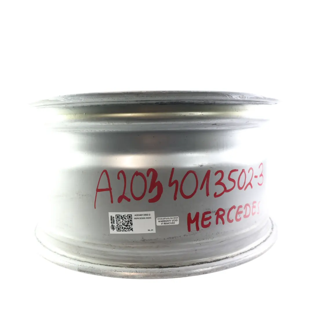 Mercedes W203 Cerchione Lega Argento 5 Razze 17" ET:34 8,5J - SKU A2034013502-2 - Numero di parte A2034013502