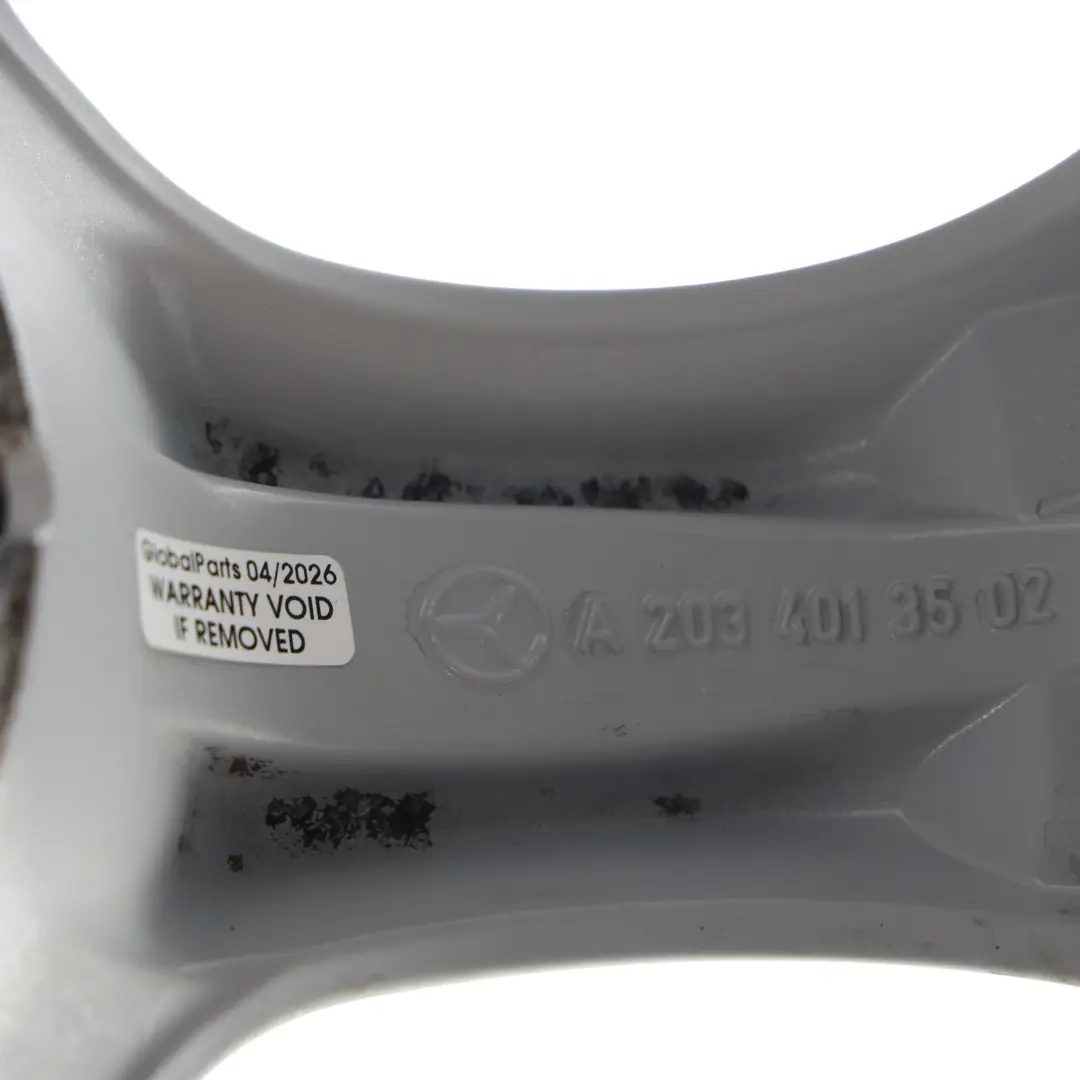 Alloy Wheel Rim 5 Spoke 17" ET:34 8,5J to Mercedes W203 Silver with Part number A2034013502 Mercedes W203 Silver Alloy Wheel Rim 5 Spoke 17" ET:34 8,5J - SKU A2034013502-2 - Part number A2034013502