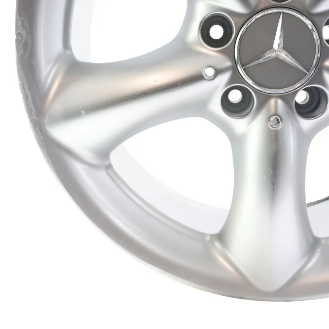 Mercedes W203 Silver Alloy Wheel Rim 5 Spoke 17" ET:34 8,5J - SKU A2034013502-2 - Part number A2034013502