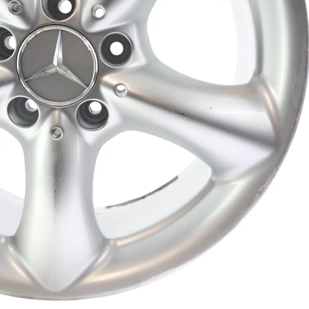 Mercedes W203 Silver Alloy Wheel Rim 5 Spoke 17" ET:34 8,5J - SKU A2034013502-2 - Part number A2034013502