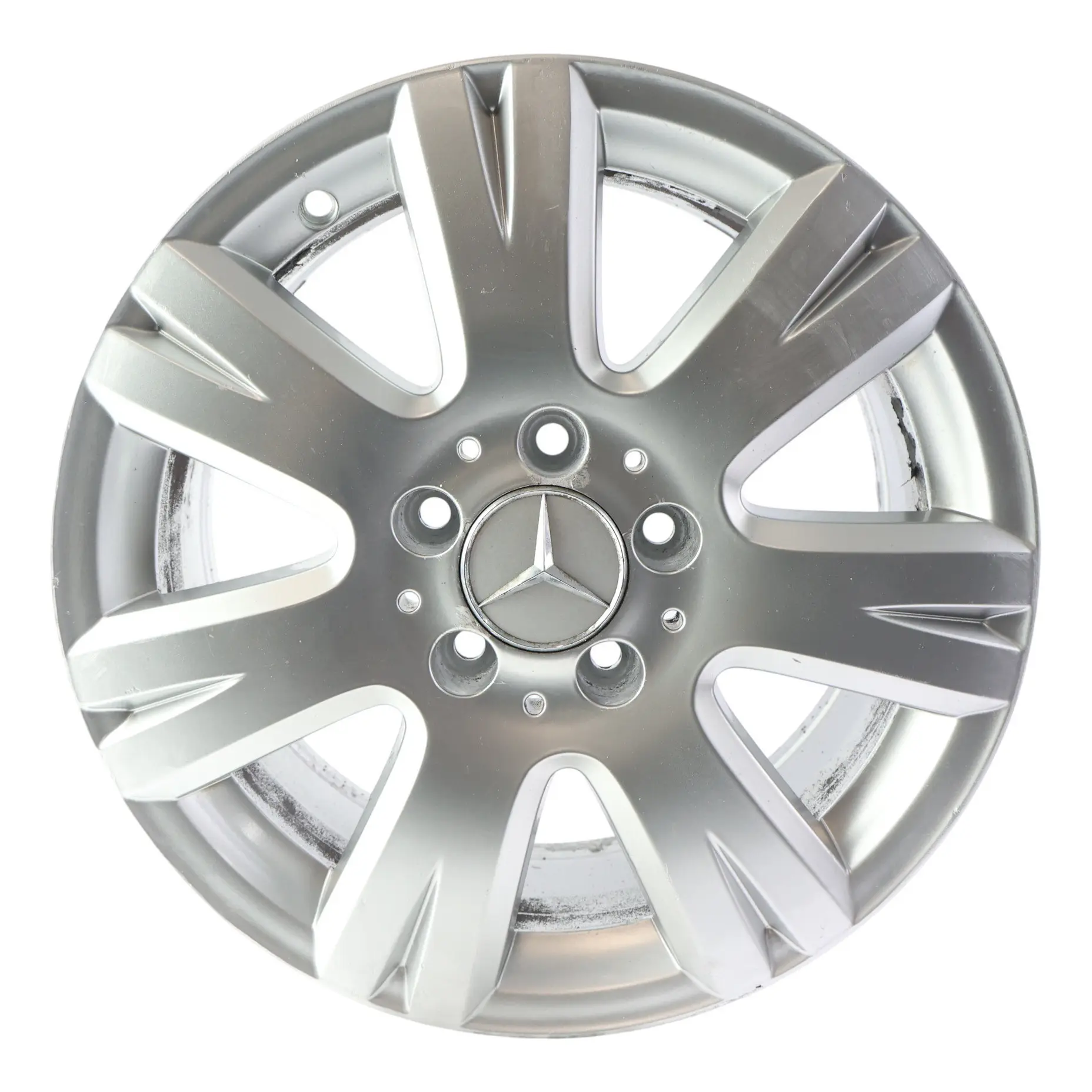 Mercedes W204 Silver Wheel Alloy Rim 16" 7J ET:43 7 Hole Disc A2044012602