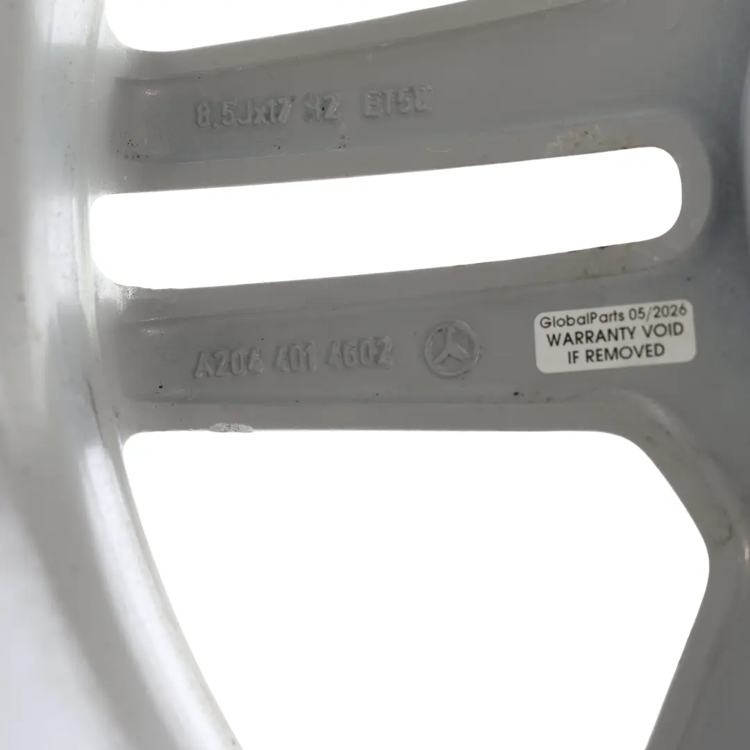 Mercedes W204 AMG 6 Double-Spoke Alloy Wheel Rim 17" ET:58 8,5J - SKU A2044014602-2 - Part number A2044014602