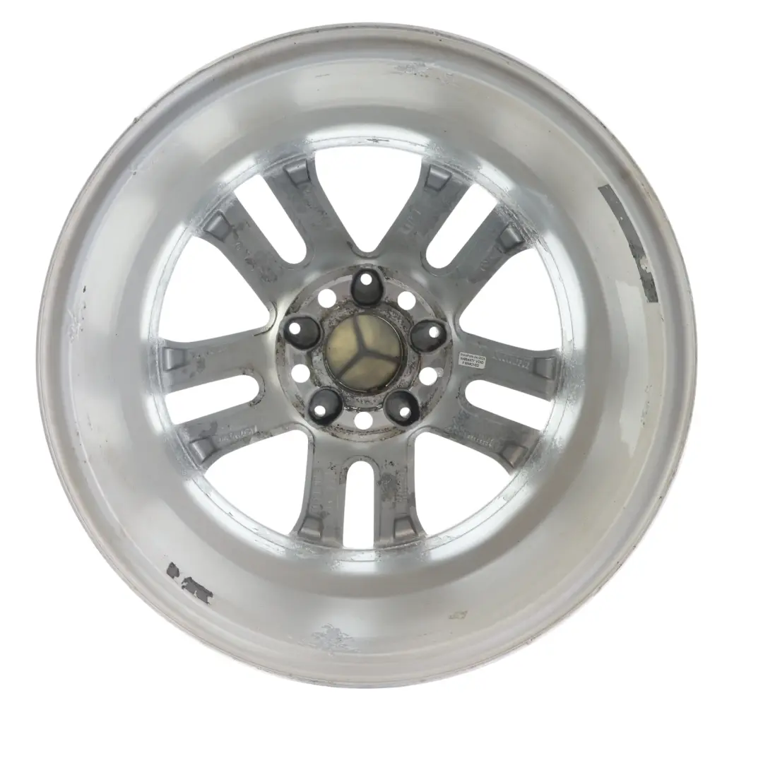 Rim Alloy Silver 16" ET:43 7J 5 Double Spoke to Mercedes W204 Wheel with Part number A2044017202 Mercedes W204 Wheel Rim Alloy Silver 16" ET:43 7J 5 Double Spoke - SKU A2044017202-3 - Part number A2044017202