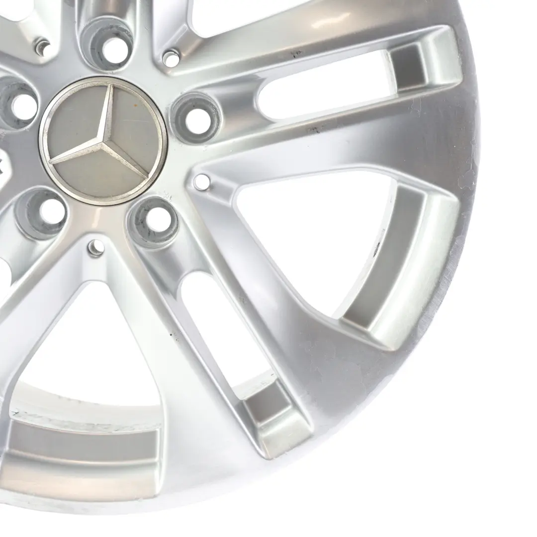 Mercedes W204 Silberne Alufelge 16" ET:43 7J 5 Doppel Speiche - SKU A2044017202-3 - Teilenummer A2044017202