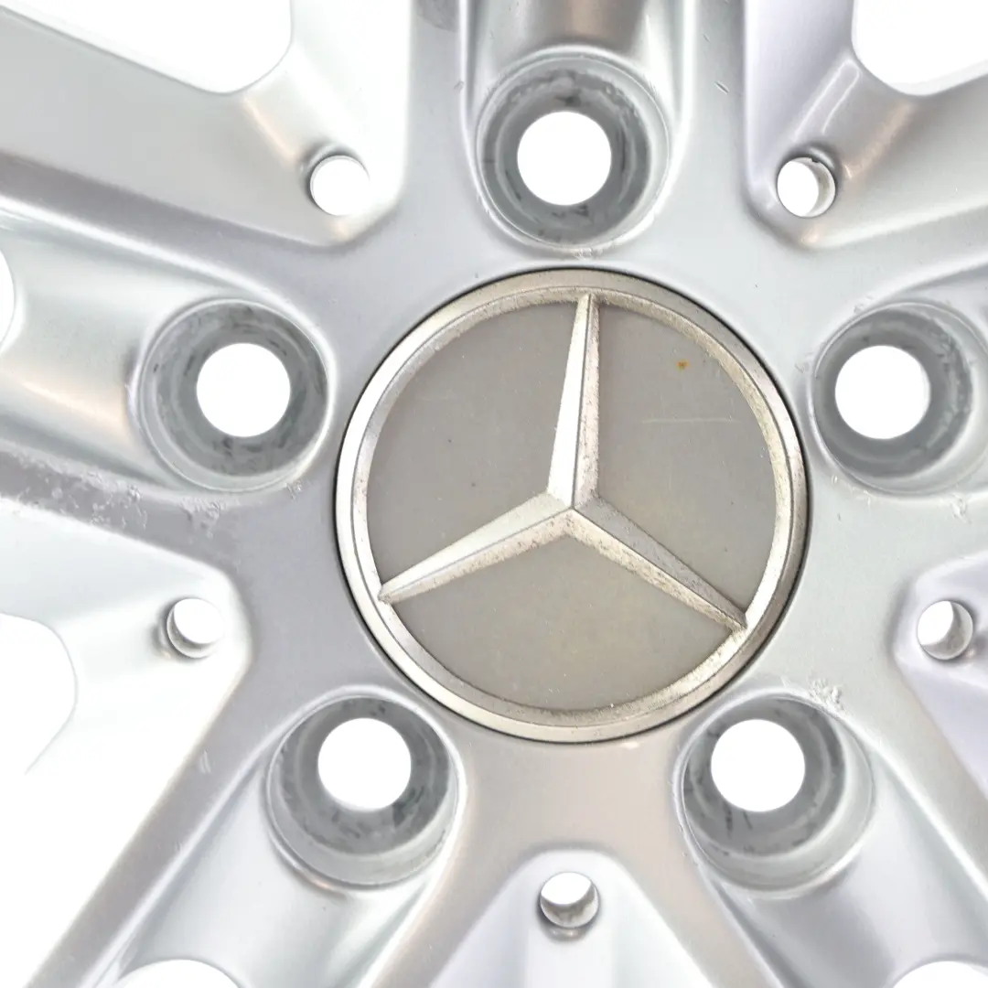 Rim Alloy Silver 16" ET:43 7J 5 Double Spoke to Mercedes W204 Wheel with Part number A2044017202 Mercedes W204 Wheel Rim Alloy Silver 16" ET:43 7J 5 Double Spoke - SKU A2044017202-3 - Part number A2044017202