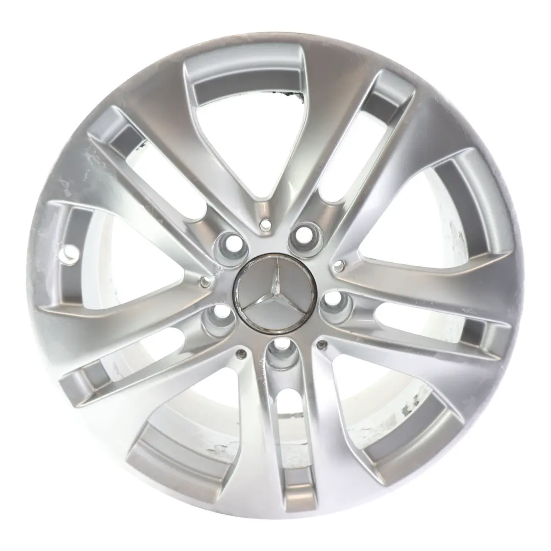 Alloy Wheel Rim 16" ET:43 7J 5 Double Spoke to Mercedes W204 with Part number A2044017202 Mercedes W204 Alloy Wheel Rim 16" ET:43 7J 5 Double Spoke - SKU A2044017202-4 - Part number A2044017202