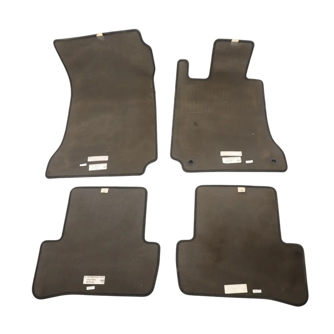 Mercedes W204 Floor Mats Set Interior Front Rear Footwell Covers - SKU RHD-A2046803048 - Part number A2046803048