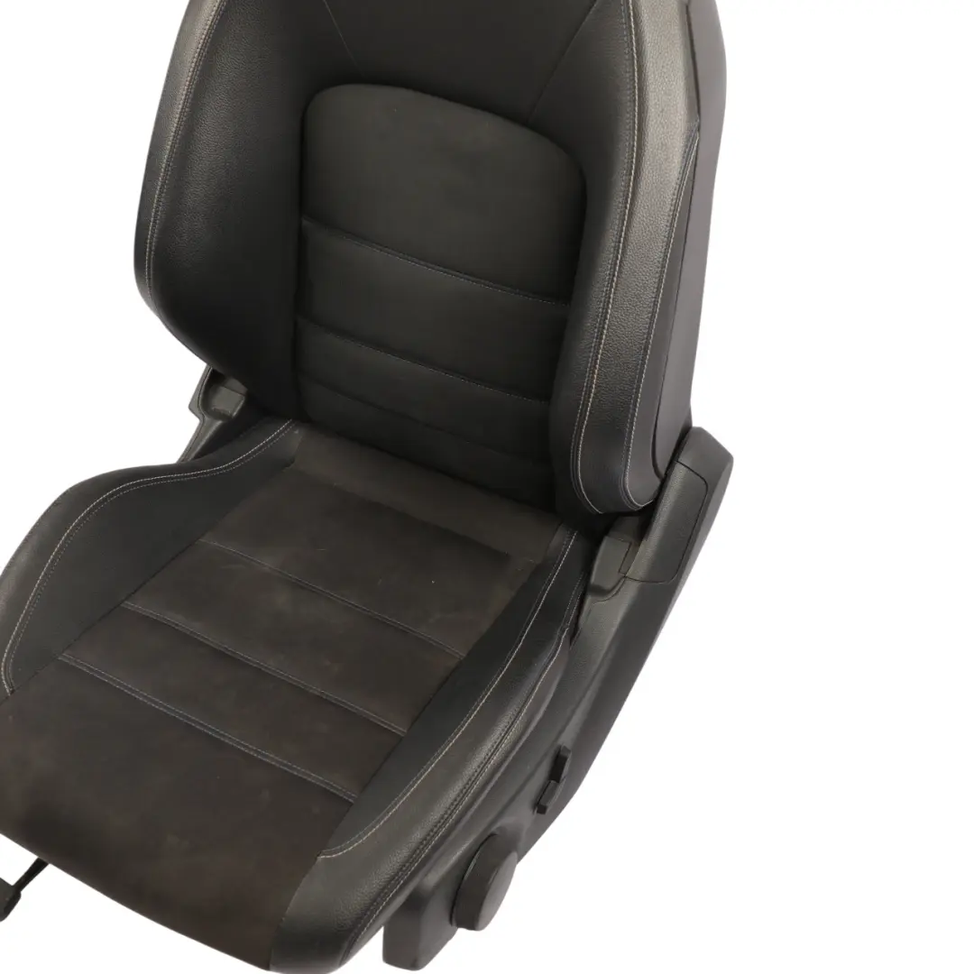 Mercedes W204 S204 Front Sport Seat Heated Left N/S Leather Alcantara Black - SKU A2049106509 - Part number A2049106509