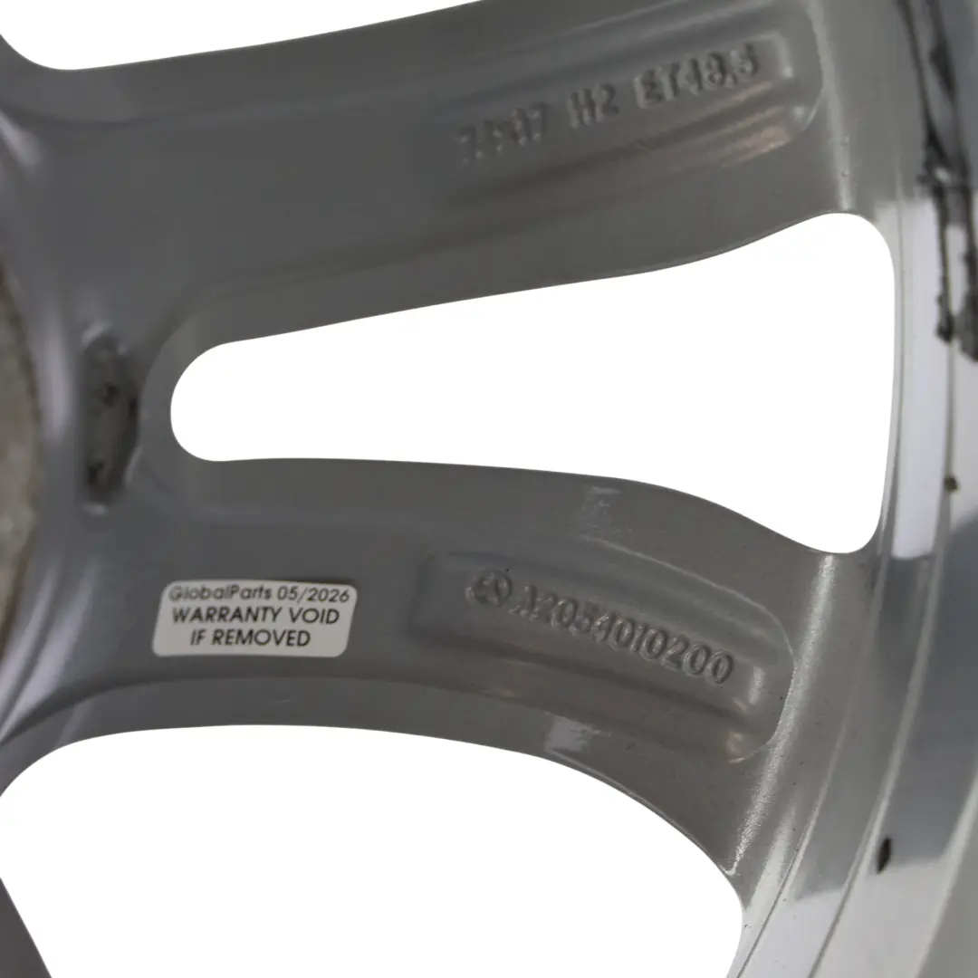 Alloy Wheel Rim 5 Double Spoke 17" 7J ET:48,5 to Mercedes W205 with Part number A2054010200 Mercedes W205 Alloy Wheel Rim 5 Double Spoke 17" 7J ET:48,5 - SKU A2054010200-3 - Part number A2054010200