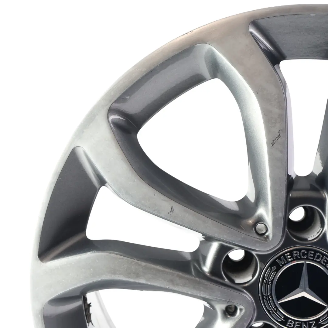 Alloy Wheel Rim 5 Double Spoke 17" 7J ET:48,5 to Mercedes W205 with Part number A2054010200 Mercedes W205 Alloy Wheel Rim 5 Double Spoke 17" 7J ET:48,5 - SKU A2054010200-3 - Part number A2054010200