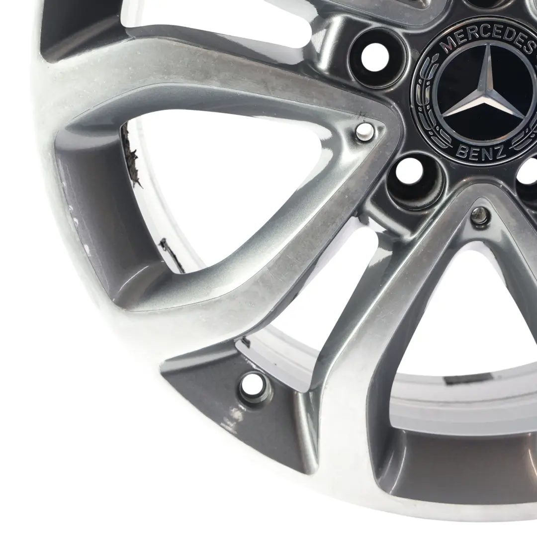 Mercedes W205 Alloy Wheel Rim 5 Double Spoke 17" 7J ET:48,5 - SKU A2054010200-3 - Part number A2054010200