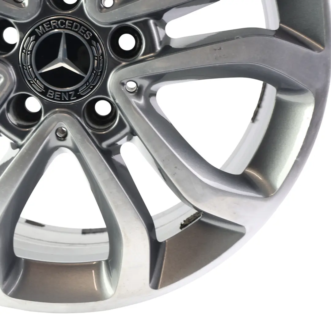 Mercedes W205 Alloy Wheel Rim 5 Double Spoke 17" 7J ET:48,5 - SKU A2054010200-3 - Part number A2054010200