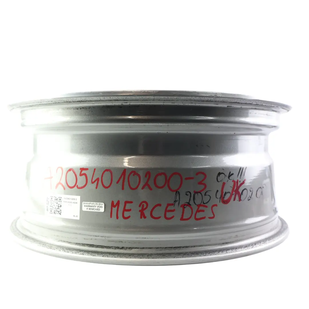 Alloy Wheel Rim 5 Double Spoke 17" 7J ET:48,5 to Mercedes W205 with Part number A2054010200 Mercedes W205 Alloy Wheel Rim 5 Double Spoke 17" 7J ET:48,5 - SKU A2054010200-3 - Part number A2054010200