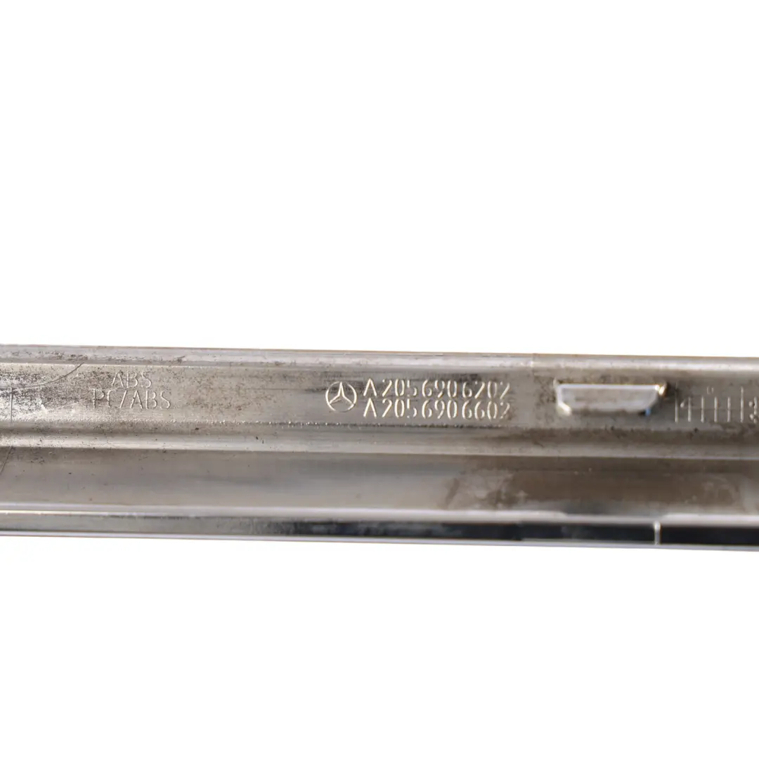 Mercedes W205 Front Door Side Trim Moulding Chrome Right O/S - SKU A2056906202 - Part number A2056906202