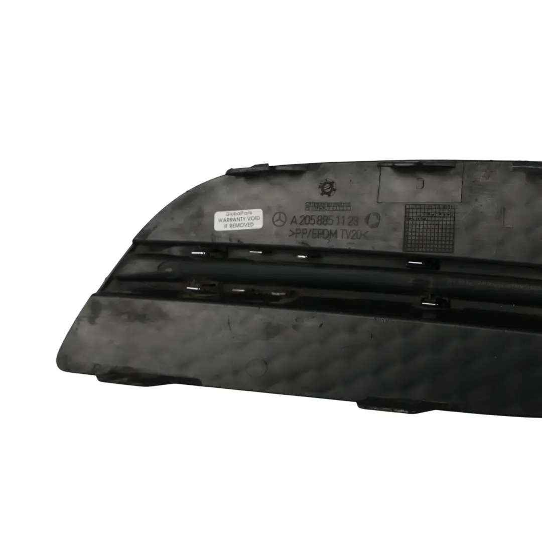 Front Bumper Grille Cover Trim Panel Left N/S to Mercedes W205 with Part number A2058851123 Mercedes W205 Front Bumper Grille Cover Trim Panel Left N/S - SKU A2058851123 - Part number A2058851123