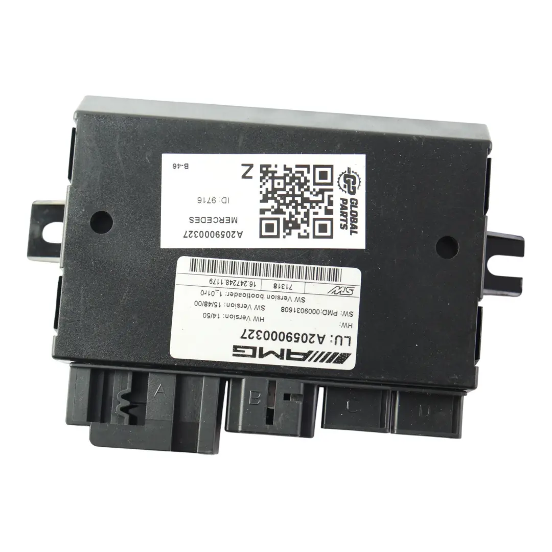 Moduł Sterujący Blokady Różnicowej ECU do Mercedes C205 o numerze A2059000327 Mercedes C205 Moduł Sterujący Blokady Różnicowej ECU - SKU A2059000327 - Numer Części A2059000327