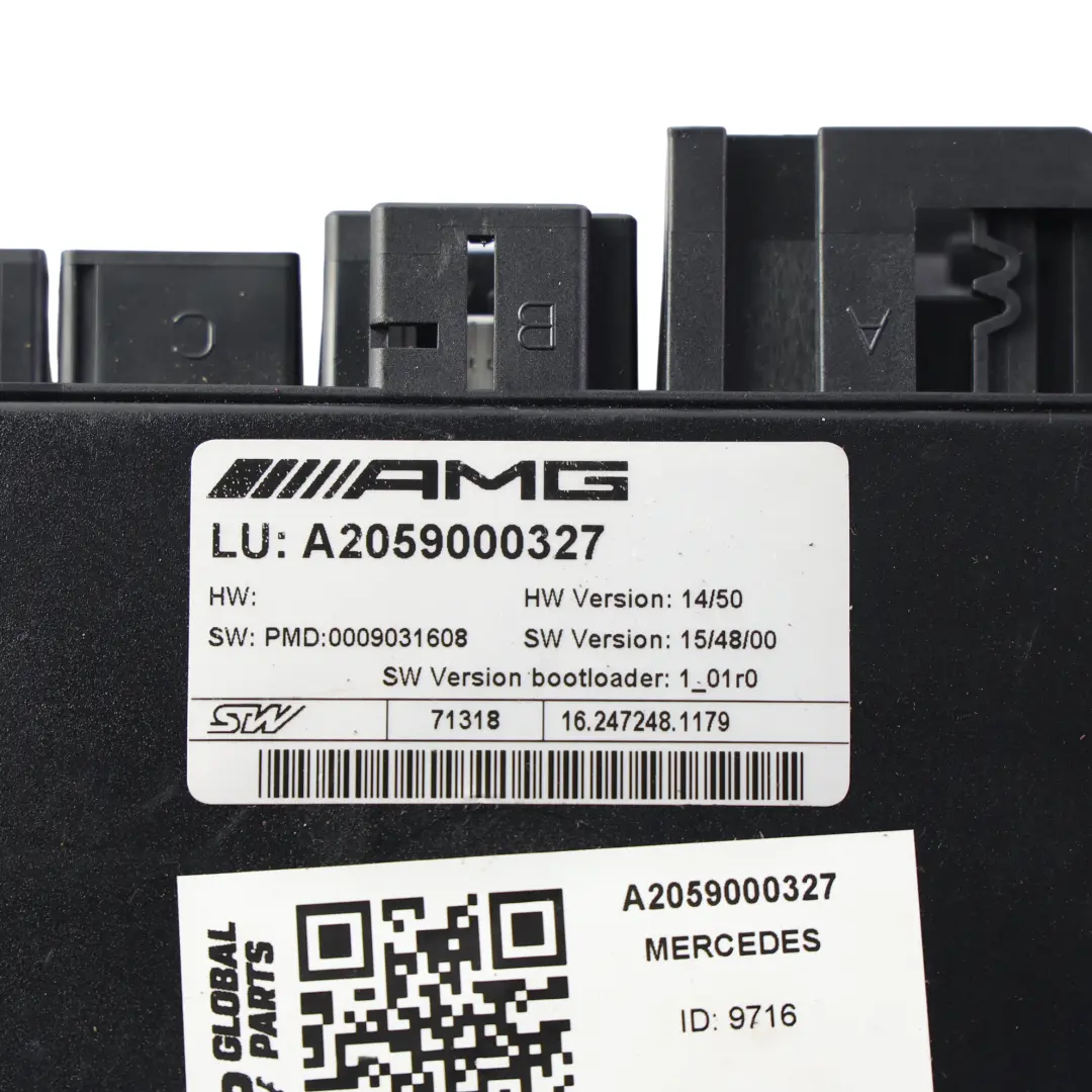 Module Unité ECU Contrôle Verrouillage Différentiel pour Mercedes C205 à propos du numéro de pièce A2059000327 Mercedes C205 Module Unité ECU Contrôle Verrouillage Différentiel - SKU A2059000327 - Numéro de pièce A2059000327